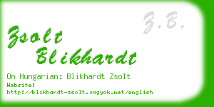 zsolt blikhardt business card